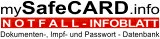 SafeCARD - Ihr mobiles Notfall-Infoblatt 